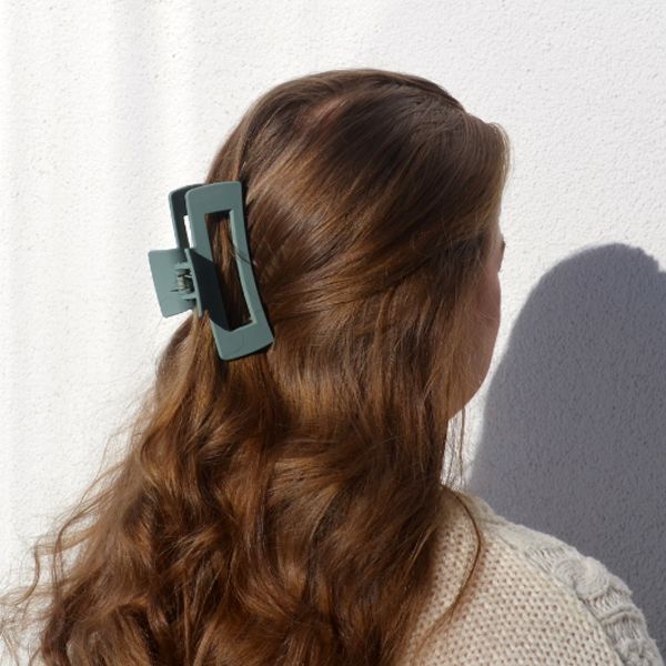 Square Hair Clip - Mint